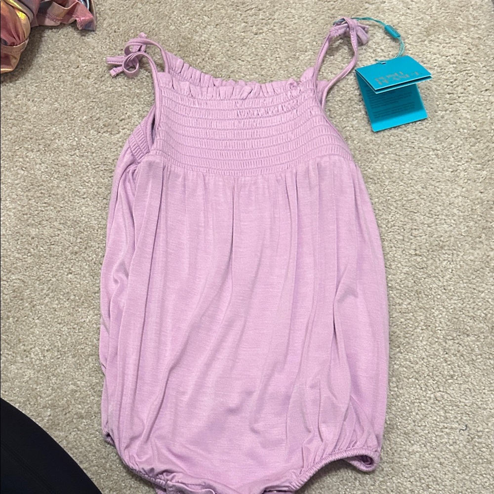 Posh Peanut Lavender bubble Romper